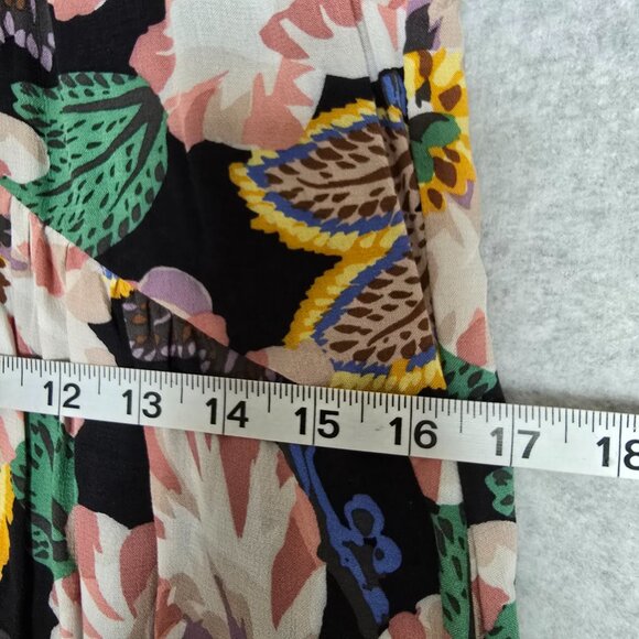 By Anthropologie Womens Long Sleeve Tiered V-Neck Tunic Boho Flowy Mini Dress - Picture 12 of 12